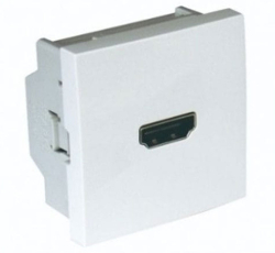Розетка с1 HDMI порт, 45x45 mm, бяла