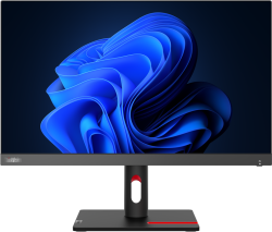 Монитор Lenovo ThinkVision S22i-30 - 21.5", IPS, 1920 x 1080 FHD, 75 Hz, 6 ms., Черен; 63FCKATBEU