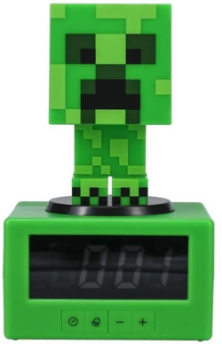  Часовник с аларма Paladone: Minecraft - Creeper Icon Alarm Clock, PP11369MCFV3