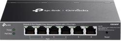 Комутатор/Суич TP-Link Omada ES206GP с 4-порта PoE+, 6-портов гигабитов управляем настолен комутатор