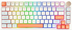 Клавиатура VGN професионална геймърска механична клавиатура N75 RGB Jelly Orange - Power Silver Switches [Linear]