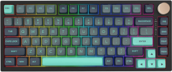 Клавиатура VGN професионална геймърска механична клавиатура N75 RGB Caribbean Blue - Power Silver Switches [Linear]