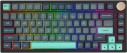 Клавиатура VGN професионална геймърска механична клавиатура N75 RGB Caribbean Blue - Power Purple Switches [Tactile]
