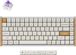 Клавиатура Геймърска механична клавиатура Keychron K2 HE Special Edition White - Wireless