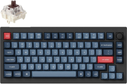 Клавиатура Механична клавиатура Keychron V1 MAX QMK 75% Carbon Black - Wireless