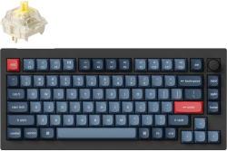 Клавиатура Механична клавиатура Keychron V1 MAX QMK 75% Carbon Black - Wireless