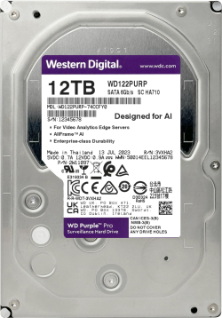 Хард диск / SSD Хард диск Western Digital Purple Pro Surveillance 12 TB - WD122PURP