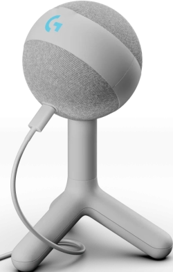 Микрофон Динамичен микрофон Logitech YETI ORB White