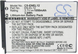 Продукт Батерия за апарат NIKON EN-EL12  Li-Ion 3.7V 1050mAh Cameron Sino