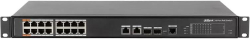 Комутатор/Суич Dahua PFS4218-16ET-240, 16 портов, управляем, PoE, Gigabit