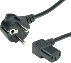 VALUE S2307 :: Кабел захранващ под ъгъл IEC конектор (C13), 1.8 м