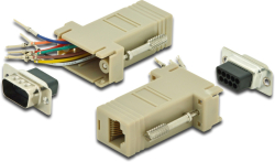 DIGITUS AK-610517-000-I :: Адаптер DB9 – RJ-45, M-F, RS-232, бежов