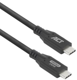 Кабел/адаптер ACT Кабел USB-C - USB-C, 2 м - USB4, 20Gbps, 240W