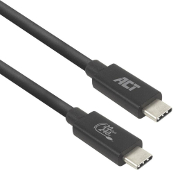 Кабел/адаптер ACT Кабел USB-C - USB-C, 2 м - USB4, 20Gbps, 240W, сертифициран USB-IF