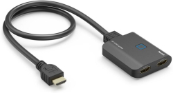 Кабел/адаптер HAMA Сплитер 4K HDMI мъжко - 2 x HDMI женско, черен
