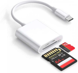 Картов четец Cardreader USB-C, SD-Micro SD, 229909