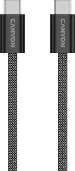 Кабел/адаптер CANYON cable OnWire 60MG C-C 60W Magnet Braided 1m Black