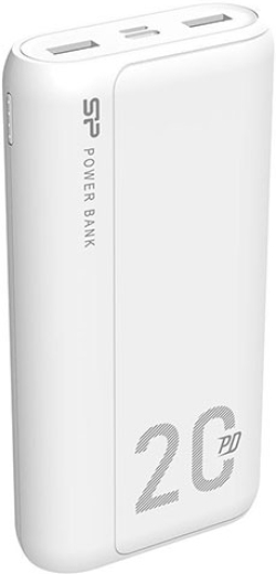 Батерия за смартфон Power Bank 20000mAh Silicon Power QS15, Бял