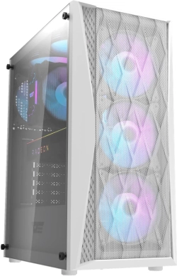 Кутия Darkflash кутия Case ATX - DK352 White - 4 fans included
