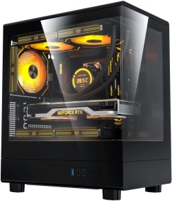 Кутия Darkflash кутия Case mATX - DB330M Black - Reversed fans included