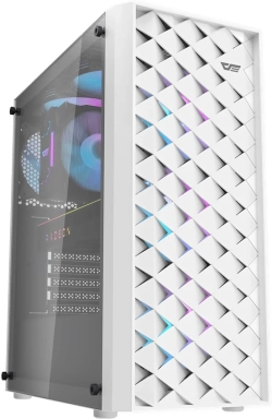 Кутия Darkflash кутия Case ATX - DK351 White - 4 fans included