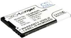 Батерия за смартфон Cameron Sino - Съвместим с NOKIA 301, 3120 Classic, 5530 XpressMusi BL-4U LIIon, 1200 mAh, 3.7 V; CS-NK4UXL