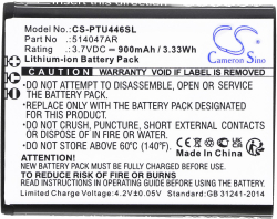 Батерия за смартфон CAMERON SINO - Съвместим с PANASONIC KX-TU446, KX-TU456, KX-TU466EXBE LiIon, 900 mAh, 3.7 V; CS-PTU446SL