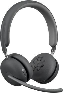 Слушалки Logitech Zone Wireless 2 Headset, Teams - GRAPHITE