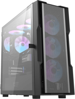 Кутия Darkflash кутия Case ATX - DK431 Mesh Black - 4 fans included