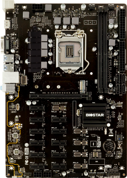 Дънна платка BIOSTAR TB360-BTC PRO 2.0 Intel B360 - LGA 1151, 2 x DDR4 DIMM слот за памет, Поддържа до 32 GB памет, ATX