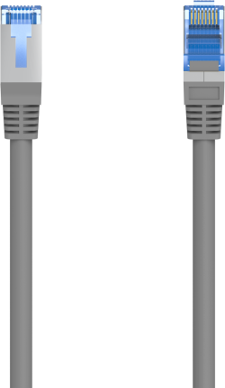 Медна пач корда HAMA 300016 - Cat-6, RJ-45 мъжки към RJ-45 мъжки, 250 MHz, 15 м., Сив