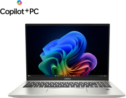 Лаптоп MSI Prestige A16 AI+ A3HMG, AMD Ryzen AI 9 365, 1TB PCIe Gen4x4 SSD, 32GB LPDDR5X, Windows 11 Home