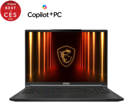 Лаптоп Геймърски MSI Stealth A16 AI+ A3XWHG, AMD Ryzen AI 9 HX 370, 2TB SSD, 32GB, 16" 16:10 QHD+ (2560x1600) OLED, Windows 11 Home