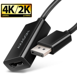 Кабел/адаптер Adapter DP M - HDMI F, 4K-60Hz, AXAGON RVD-HI20N