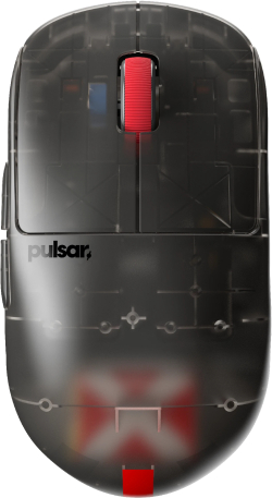 Мишка Pulsar професионална геймърска мишка Wireless Gaming Mouse X2H Medium Clear Black [LTD 2000] - 1K