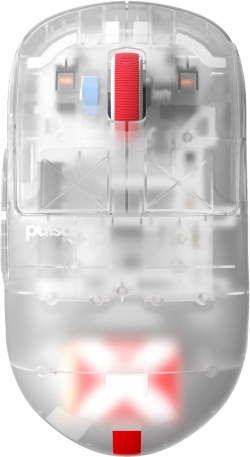 Мишка Pulsar професионална геймърска мишка Wireless Gaming Mouse X2H Mini Superclear [LTD 3000] - 1K