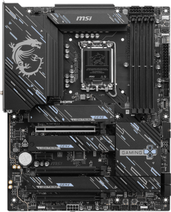 Дънна платка MSI Z890 GAMING PLUS WIFI - LGA 1851, 4 x DDR5 UDIMM, Максимален капацитет на паметта 256 GB, ATX