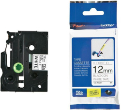  ЛЕНТА ЗА ЕТИКЕТНИ ПРИНТЕРИ BROTHER ТИП TZE FLEXI - 12 mm x 8 m - BLACK ON WHITE FLEXIBLE ID - PN TZEFX231 (TZE-FX231)