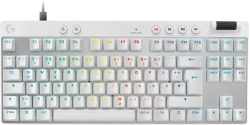 Геймърска механична клавиатура Logitech G Pro X RAPID TKL, Magnetic Analog Switch, Бял