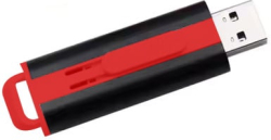 USB флаш памет Slide 3, USB 2.0, 32 GB, червена