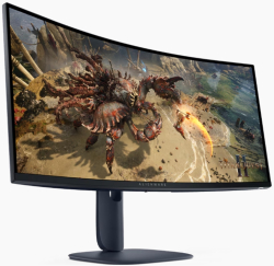 Монитор Dell Alienware AW3425DWM, 34" Curved WQHD LED AG 21:9, VA, 1ms GTG, 3000:1, 400 cd-m2, 3440x1440, 180 Hz, Black