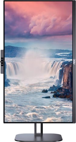 Монитор AOC 24V5CW-BK, 23.8" IPS WLED, 1920x1080@75Hz, 4ms GtG, 1ms MPRT, 300cd m-2, 1000:1, HDMI, DP, USB hub