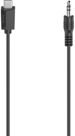 Кабел/адаптер HAMA Аудио кабел USB-C - 3.5мм стерео жак, 0.75 m