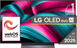 Телевизор LG OLED48C51LA, 48" UHD OLED evo, 4K (3840 x 2160), DVB-C-T2-S2, Full Cinema Screnn, Alpha 9 AI 4K Gen8, 120Hz