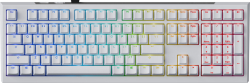 Клавиатура Ducky професионална геймърска механична клавиатура One X Wireless White - Ducky AI Switches [Linear]