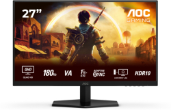 Монитор AOC Q27G42XNE, 27" Fast VA WLED, 2560x1440 180Hz, 1ms GtG, 0.5ms MPRT, 300cd m-2, 5000:1, 2xHDMI, DP