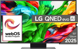 Телевизор LG 50QNED86A3C, 50" 4K QNED HDR Smart TV, 3840x2160, 60Hz Native (VRR 144Hz), DVB-T2-C-S2, Bluetooth 5.1, LAN, HDMI