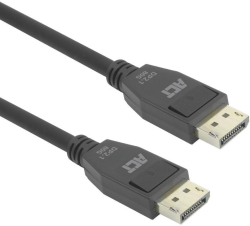 Кабел/адаптер ACT Кабел Display port 2.1 мъжко-мъжко,8К@60Hz,4k@240Hz, 1м, черен