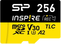 SD/флаш карта Карта памет Silicon Power Inspire 256GB, microSDXC, Class 10, SD Adapter