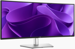 Монитор Dell P3425WE, 34.1" Curved, WQHD AG, IPS, 100 Hz, 21:9, 5ms, HDMI, DP, USB-C PD of up to 90W, USB-C Hub, RJ45, PIP, PBP, Черен